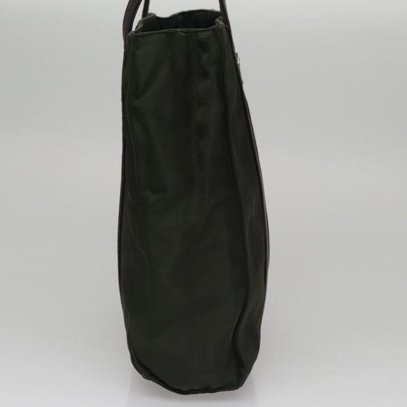 PRADA Hand Bag Nylon Khaki Auth 109677
