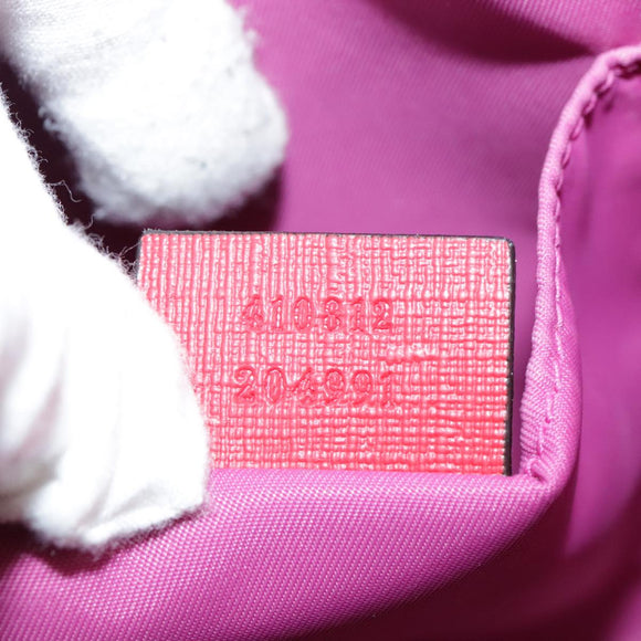 GUCCI GG Supreme Hand Bag PVC Leather Beige 410812 Auth 109686V