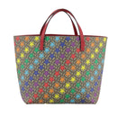 GUCCI GG Supreme Hand Bag PVC Leather Beige 410812 Auth 109686V-2