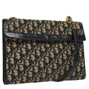 Christian Dior Trotter Canvas Shoulder Bag Navy Auth 109700-1