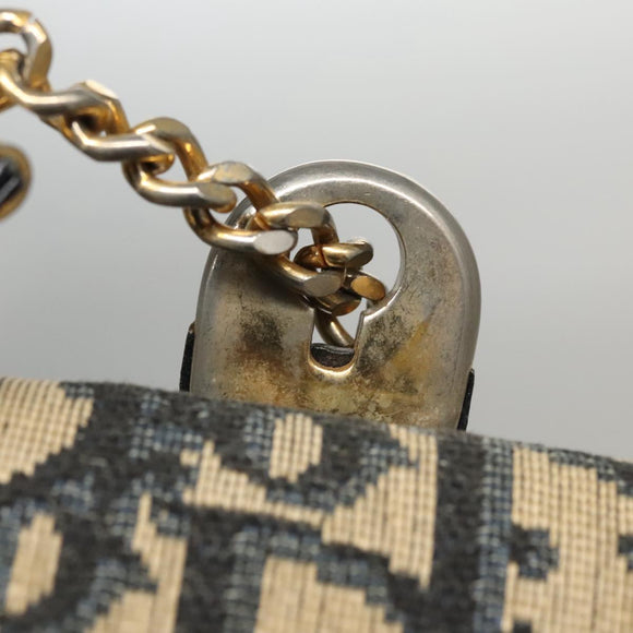 Christian Dior Trotter Canvas Shoulder Bag Navy Auth 109700