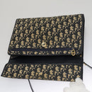 Christian Dior Trotter Canvas Shoulder Bag Navy Auth 109700-10