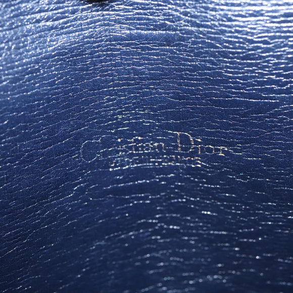 Christian Dior Trotter Canvas Shoulder Bag Navy Auth 109700