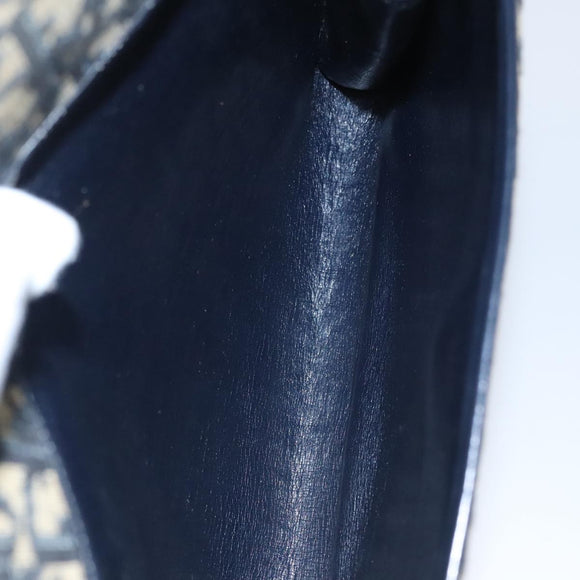 Christian Dior Trotter Canvas Shoulder Bag Navy Auth 109700