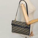 Christian Dior Trotter Canvas Shoulder Bag Navy Auth 109700-22