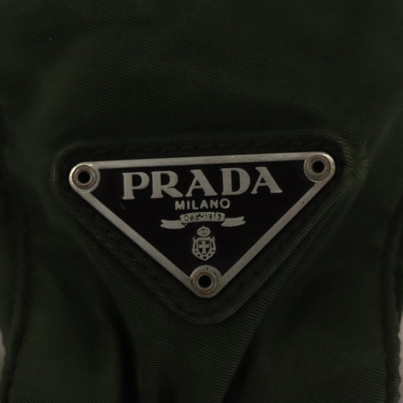 PRADA Shoulder Bag Nylon Khaki Auth 109706