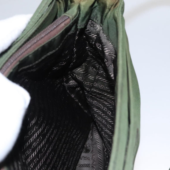 PRADA Shoulder Bag Nylon Khaki Auth 109706