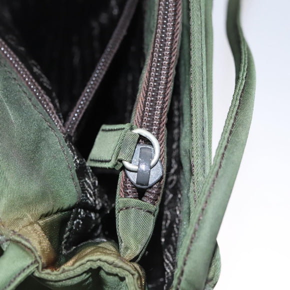 PRADA Shoulder Bag Nylon Khaki Auth 109706