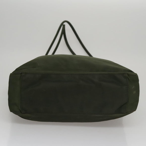 PRADA Shoulder Bag Nylon Khaki Auth 109706