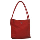 PRADA Shoulder Bag Nylon Red Auth 109708-1