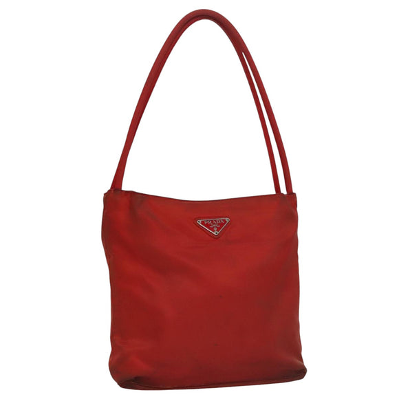 PRADA Shoulder Bag Nylon Red Auth 109708