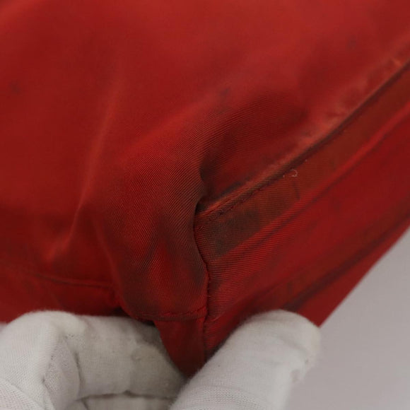 PRADA Shoulder Bag Nylon Red Auth 109708