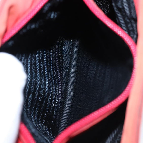 PRADA Shoulder Bag Nylon Red Auth 109708