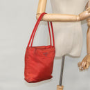 PRADA Shoulder Bag Nylon Red Auth 109708-28