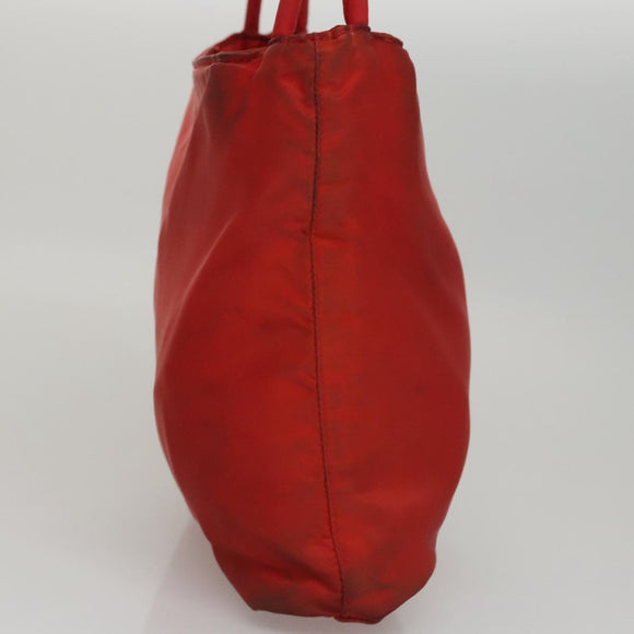 PRADA Shoulder Bag Nylon Red Auth 109708