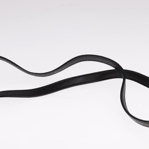 Salvatore Ferragamo Gancini Shoulder Wallet Leather Gold Black Auth 109714