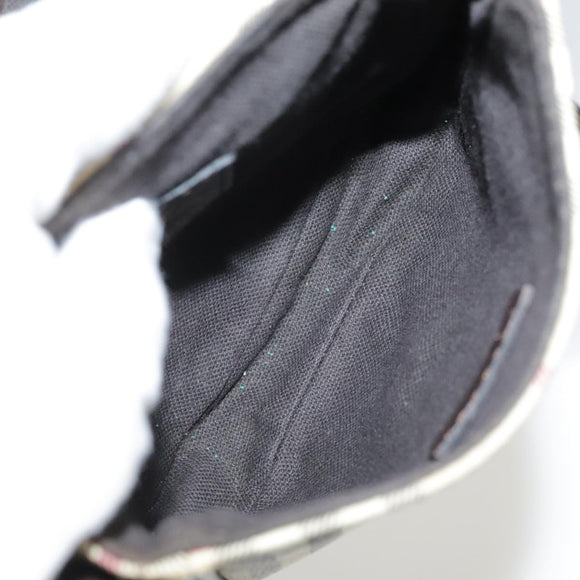 BURBERRY Nova Check Shoulder Bag PVC Leather Beige Auth 109722