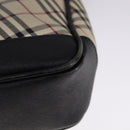 BURBERRY Nova Check Shoulder Bag Canvas Beige Auth 109723-17