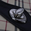 BURBERRY Nova Check Shoulder Bag Canvas Beige Auth 109723-9