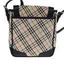 BURBERRY Nova Check Shoulder Bag Canvas Beige Auth 109723-2
