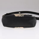 BURBERRY Nova Check Shoulder Bag Canvas Beige Auth 109723-5