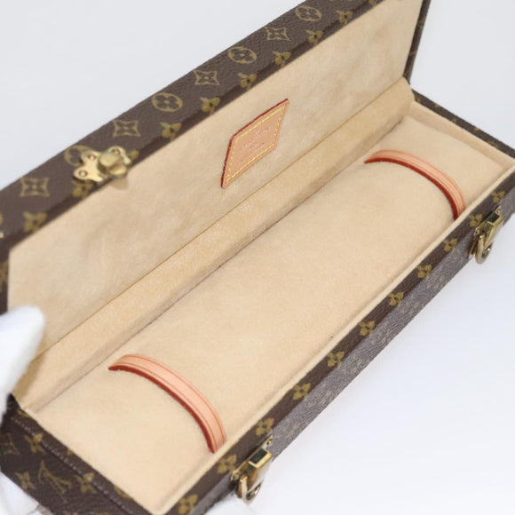 LOUIS VUITTON Monogram Accessory Case Jewelry Box LV Auth 109752SV