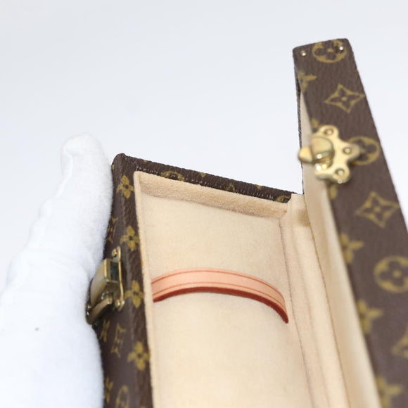 LOUIS VUITTON Monogram Accessory Case Jewelry Box LV Auth 109752SV