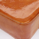 LOUIS VUITTON Monogram Vernis Columbus Tote Bag Lime Yellow M91047 Auth 109757-14