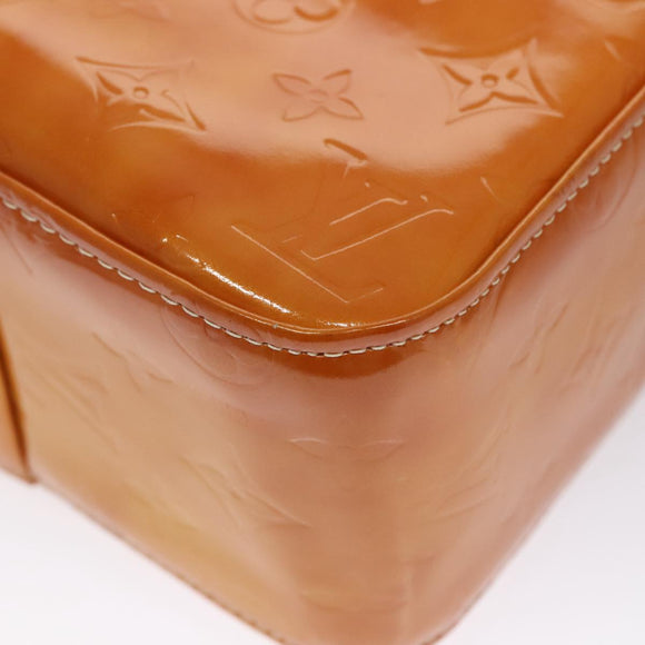 LOUIS VUITTON Monogram Vernis Columbus Tote Bag Lime Yellow M91047 Auth 109757