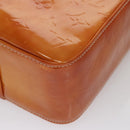 LOUIS VUITTON Monogram Vernis Columbus Tote Bag Lime Yellow M91047 Auth 109757-17