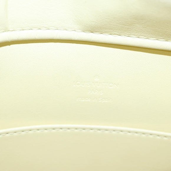 LOUIS VUITTON Monogram Vernis Columbus Tote Bag Lime Yellow M91047 Auth 109757