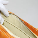 LOUIS VUITTON Monogram Vernis Columbus Tote Bag Lime Yellow M91047 Auth 109757-19