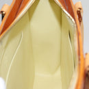 LOUIS VUITTON Monogram Vernis Columbus Tote Bag Lime Yellow M91047 Auth 109757-20