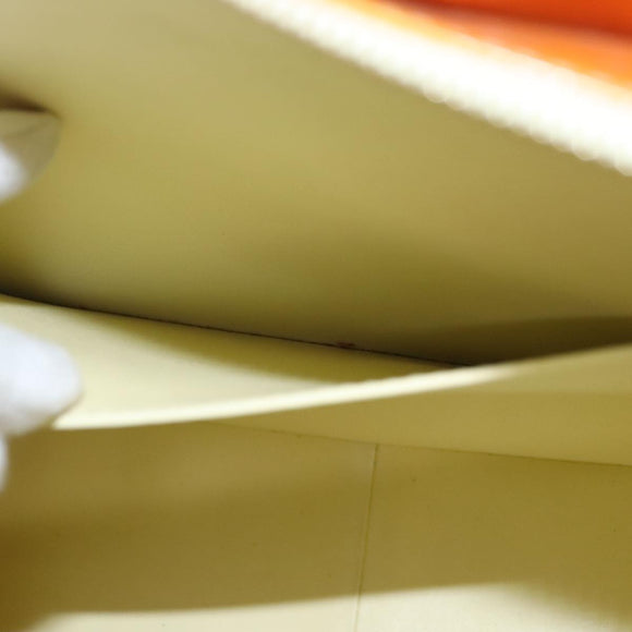 LOUIS VUITTON Monogram Vernis Columbus Tote Bag Lime Yellow M91047 Auth 109757