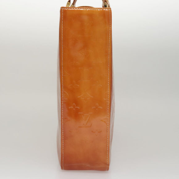 LOUIS VUITTON Monogram Vernis Columbus Tote Bag Lime Yellow M91047 Auth 109757