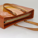 LOUIS VUITTON Monogram Vernis Columbus Tote Bag Lime Yellow M91047 Auth 109757-6