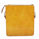 LOUIS VUITTON Monogram Vernis Motto Pouch Lime Yellow M91059 LV Auth 109764-2