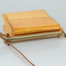 LOUIS VUITTON Monogram Vernis Motto Pouch Lime Yellow M91059 LV Auth 109764-6