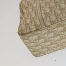 Christian Dior Trotter Canvas Trotter Romantic Bag PVC Beige Silver Auth 109778-16