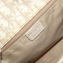 Christian Dior Trotter Canvas Trotter Romantic Bag PVC Beige Silver Auth 109778-18