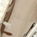 Christian Dior Trotter Canvas Trotter Romantic Bag PVC Beige Silver Auth 109778-11