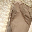 Christian Dior Trotter Canvas Trotter Romantic Bag PVC Beige Silver Auth 109778-19