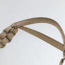 Christian Dior Trotter Canvas Trotter Romantic Bag PVC Beige Silver Auth 109778-8