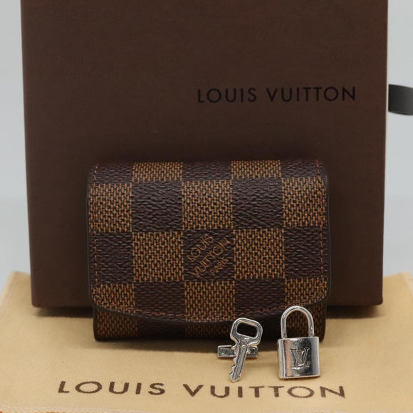 LOUIS VUITTON Damier Ebene Cuff Case LV Auth 109785