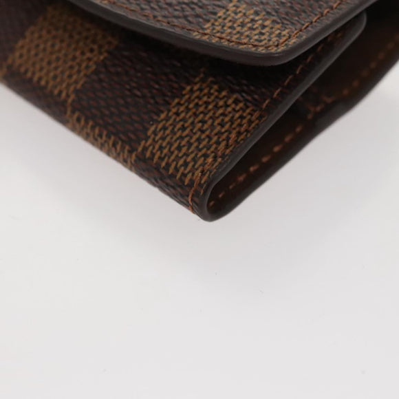 LOUIS VUITTON Damier Ebene Cuff Case LV Auth 109785