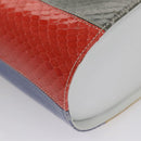 Salvatore Ferragamo Gancini Embossing Bag Leather 2way Multicolor Auth 109792V-16