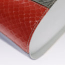 Salvatore Ferragamo Gancini Embossing Bag Leather 2way Multicolor Auth 109792V-18