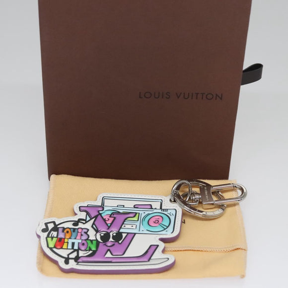LOUIS VUITTON Monogram Comics Key Holder Purple MP3456 LV Auth 109798AM