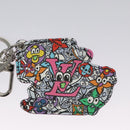 LOUIS VUITTON Monogram Comics Key Holder Purple MP3456 LV Auth 109798AM-3
