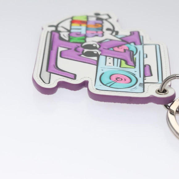LOUIS VUITTON Monogram Comics Key Holder Purple MP3456 LV Auth 109798SAM